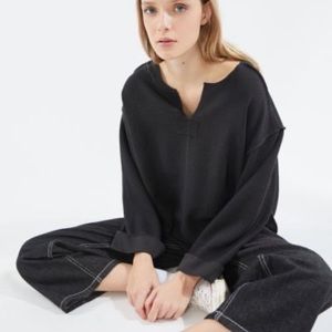 Urban outfitters jax inside out notch neck top